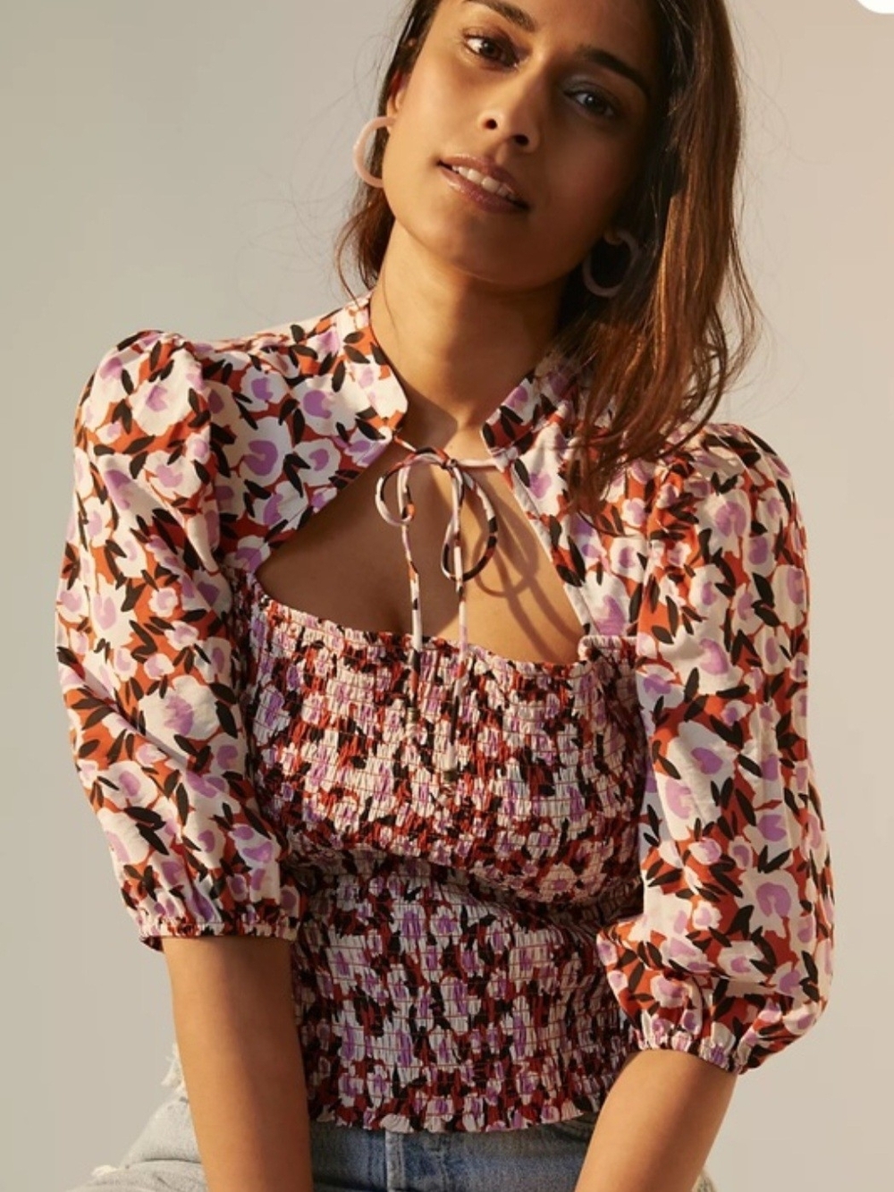 Maeve Smocked Blouse